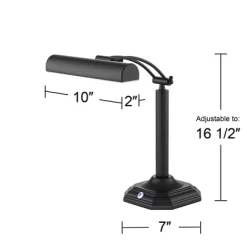 360 Lighting Grady Traditional Piano Banker Desk Lamp 16 1/2" High Black LED Adjustable Bronze Metal Shade For Bedroom Bedside Nightstand Kids Desk 12 360 Lighting Grady Traditional Piano Banker Desk Lamp 16 1/2" High Black LED Adjustable Bronze Metal Shade For Bedroom Bedside Nightstand Kids Desk -Light Up Deals Store GUEST c6446406 3226 4b18 b6ca 3f94251a648e