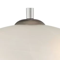 360 Lighting Simon Modern Accent Table Lamps Set Of 2 21" High Silver With USB Charging Port White Glass Dome Shade For Bedroom Living Room House Desk -Light Up Deals Store GUEST c64e20ec 886d 4da7 9f82 a556d6086ee6