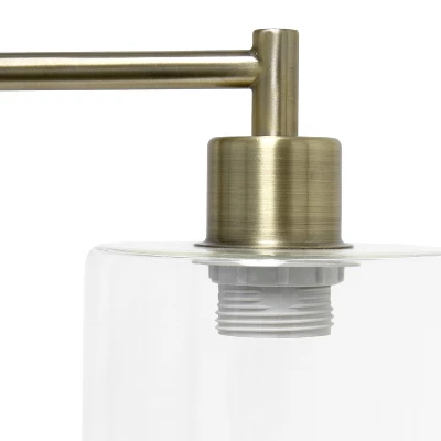 Modern Iron Table Lamp With Glass Shade Antique Brass - Lalia Home 6 Modern Iron Table Lamp With Glass Shade Antique Brass - Lalia Home - Image 6