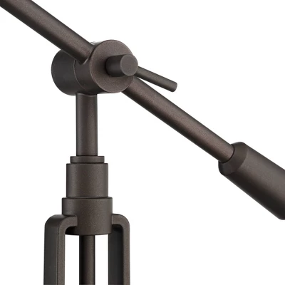 Franklin Iron Works Turnbuckle Rustic Farmhouse Desk Lamp 25" High Oil Rubbed Bronze With USB Charging Port LED Adjustable Metal Shade For Bedroom 6 Franklin Iron Works Turnbuckle Rustic Farmhouse Desk Lamp 25" High Oil Rubbed Bronze With USB Charging Port LED Adjustable Metal Shade For Bedroom - Image 6