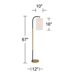 Possini Euro Design Sausalito Mid Century Modern Downbridge Floor Lamp 67" Tall Warm Gold Black Metal Linen Cylinder Shade For Living Room Reading 15 Possini Euro Design Sausalito Mid Century Modern Downbridge Floor Lamp 67" Tall Warm Gold Black Metal Linen Cylinder Shade For Living Room Reading -Light Up Deals Store GUEST cae62b55 643c 4b3e b861 b124f059f8ea