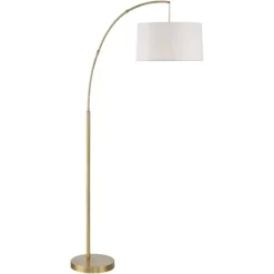 360 Lighting Modern Arc Floor Lamp With USB Charging Port 72" Tall Brass White Linen Drum Shade For Living Room Reading House Home 14 360 Lighting Modern Arc Floor Lamp With USB Charging Port 72" Tall Brass White Linen Drum Shade For Living Room Reading House Home -Light Up Deals Store GUEST cb413bec 3a8e 40d5 be92 1f87a1d10e9b