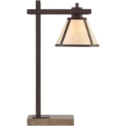 Franklin Iron Works Maricopa Rustic Farmhouse Desk Lamp 21 1/4" High Bronze Metal With USB And AC Power Outlet Mica Shade For Bedroom Living Room Home 14 Franklin Iron Works Maricopa Rustic Farmhouse Desk Lamp 21 1/4" High Bronze Metal With USB And AC Power Outlet Mica Shade For Bedroom Living Room Home -Light Up Deals Store GUEST d52f229f 530c 4c97 9595 434188edde6d