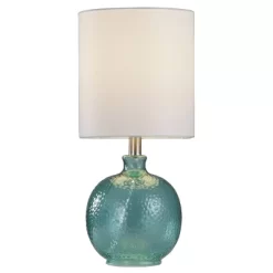 Glass Table Lamp Blue - StyleCraft