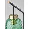 Derrick Table Lamp With Brass Accents Black - Adesso