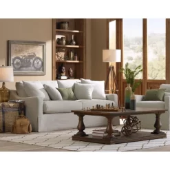 Possini Euro Design Surveyor Modern Tripod Floor Lamp 57 1/2" Tall Cherry Wood Adjustable Beige Linen Drum Shade For Living Room Bedroom Office House -Light Up Deals Store GUEST da00d0ca 6c98 422c 8df1 0cc7c87af243