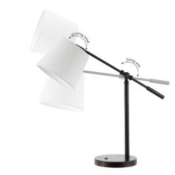 24" Troy Classic Contemporary Iron LED Task Lamp With USB Charging Port Oil Rubbed Bronze (Includes LED Light Bulb) - JONATHAN Y -Light Up Deals Store GUEST da7b1158 dc2b 449b 8c15 545de46b8deb