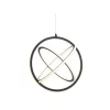 16.5" Adjustable Orbit Pendant (Includes Energy Efficient Light Bulb) Black - JONATHAN Y