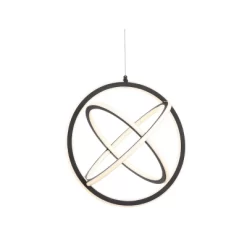 16.5" Adjustable Orbit Pendant (Includes Energy Efficient Light Bulb) Black - JONATHAN Y