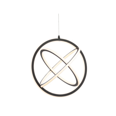 16.5" Adjustable Orbit Pendant (Includes Energy Efficient Light Bulb) Black - JONATHAN Y 1 16.5" Adjustable Orbit Pendant (Includes Energy Efficient Light Bulb) Black - JONATHAN Y