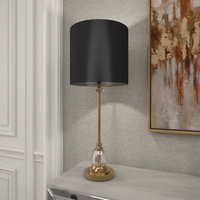 Metal Buffet Lamp With Drum Shade Black - Olivia & May 13 Metal Buffet Lamp With Drum Shade Black - Olivia & May - Image 13