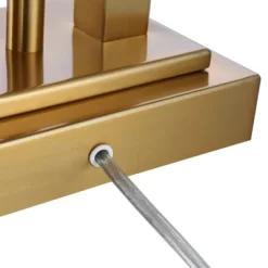 Possini Euro Design Possini Euro Deacon Brass Gooseneck Lamps With USB Port And Outlet Set Of 2 -Light Up Deals Store GUEST e24e6b82 39cc 40bb 88f5 24326ff00335