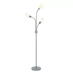 70.25" 3-Light Floor Lamp With White Shades Silver - Cresswell Lighting 8 70.25" 3-Light Floor Lamp With White Shades Silver - Cresswell Lighting -Light Up Deals Store GUEST e3b4d7e6 98f3 485d 90cd 16448f0363f7