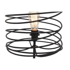 Metal Accent Lamp With Ring Shade Black - Olivia & May -Light Up Deals Store GUEST e42aa5b0 a6bb 4e34 bd9b 1a247b8638bf