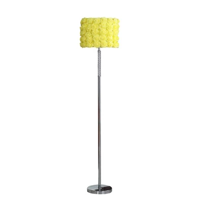 63" Yellow Roses In Bloom Acrylic Metal Floor Lamp - Ore International 1 63" Yellow Roses In Bloom Acrylic Metal Floor Lamp - Ore International