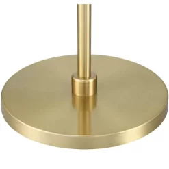 360 Lighting Modern Art Deco Arc Floor Lamp 64" Tall Warm Gold Metal White Fabric Drum Shade For Living Room Reading Family Bedroom Office House Home -Light Up Deals Store GUEST e4dc7201 efe8 4a6e a29d 840f35bc8cb3