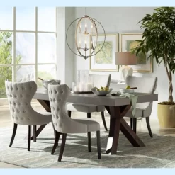 Possini Euro Design Spherical Brushed Nickel Large Chandelier 24" Wide Modern 6-Light Fixture For Dining Room House Foyer Kitchen Island Entryway Home -Light Up Deals Store GUEST e5a8f490 359d 4615 b6e0 18394d2ed9d5