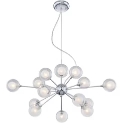 Possini Euro Design Spheres Chrome Chandelier 30" Wide Mid Century Modern Sputnik Glass Shade 15-Light Fixture For Dining Room House Kitchen Island 11 Possini Euro Design Spheres Chrome Chandelier 30" Wide Mid Century Modern Sputnik Glass Shade 15-Light Fixture For Dining Room House Kitchen Island -Light Up Deals Store GUEST e5cc472f 4e24 46de 9236 85fc911fa193