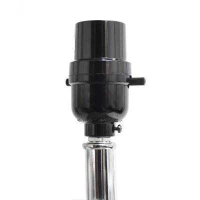 Leather Table Lamp With USB And Fabric Shade Black - Elegant Designs 6 Leather Table Lamp With USB And Fabric Shade Black - Elegant Designs - Image 6