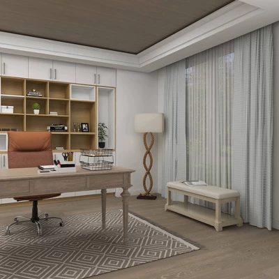 Rustic Jute Floor Lamp Brown - Olivia & May 10 Rustic Jute Floor Lamp Brown - Olivia & May - Image 10