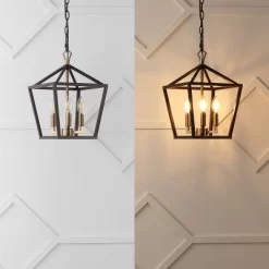 10" 3-Light Ojai Iron Classic Modern Lantern LED Pendant - JONATHAN Y -Light Up Deals Store GUEST f0bdd447 c0a5 48ec a74b 852e7d340857