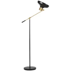 HOMCOM Adjustable Floor Lamps For Living Room, Standing Lamp For Bedroom With Balance Arm, Adjustable Head And Height, Black And Gold Lamp 7 HOMCOM Adjustable Floor Lamps For Living Room, Standing Lamp For Bedroom With Balance Arm, Adjustable Head And Height, Black And Gold Lamp -Light Up Deals Store GUEST f1bbb8c5 5956 46d9 9ed7 3d15895d4cb8