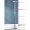 360 Lighting Perseus Modern Torchiere Floor Lamp With Reading Light 71 3/4" Tall Chrome Silver Metal LED Adjustable For Living Room Bedroom House Home