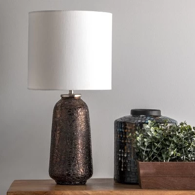 NuLOOM Menlo 22" Glass Glittered Table Lamp 4 NuLOOM Menlo 22" Glass Glittered Table Lamp - Image 4