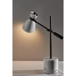 Sadie Desk Lamp White - Adesso -Light Up Deals Store GUEST f8cf0f70 b1f2 463f a3c3 48cf7cf3a504