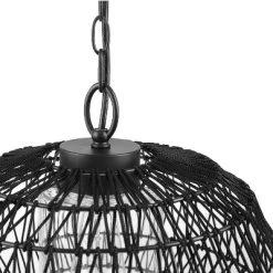 Globe Electric Novogratz X Globe Diego 1-Light Matte Black Woven Fabric Outdoor Plug-In Pendant Light 10 Globe Electric Novogratz X Globe Diego 1-Light Matte Black Woven Fabric Outdoor Plug-In Pendant Light -Light Up Deals Store GUEST fb0b4b23 7e50 43f8 bf47 34fc6c3a7261