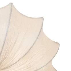 Possini Euro Design Planetarium Modern Ceiling Light Flush Mount Fixture 21" Wide Chrome 3-Light Ivory Fabric Scalloped Bowl For Bedroom Living Room -Light Up Deals Store GUEST fd8076fb ba15 40d9 afa8 c61ce1a5f194